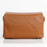 Bolso bandolera de piel con solapa Marrón Laia